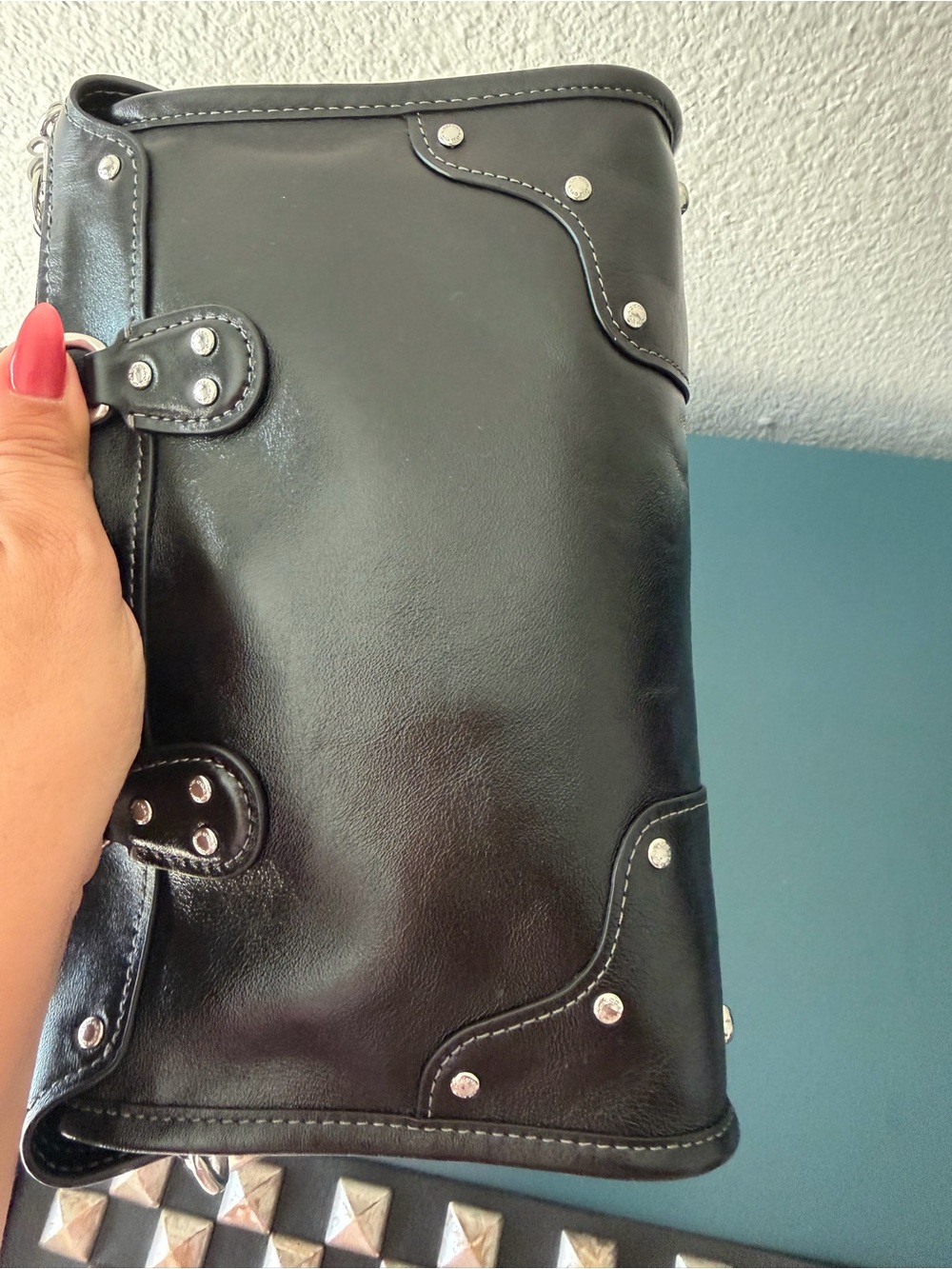 Coach Black Rhyder 24 Satchel with Removable Straps - Picture 9 of 11